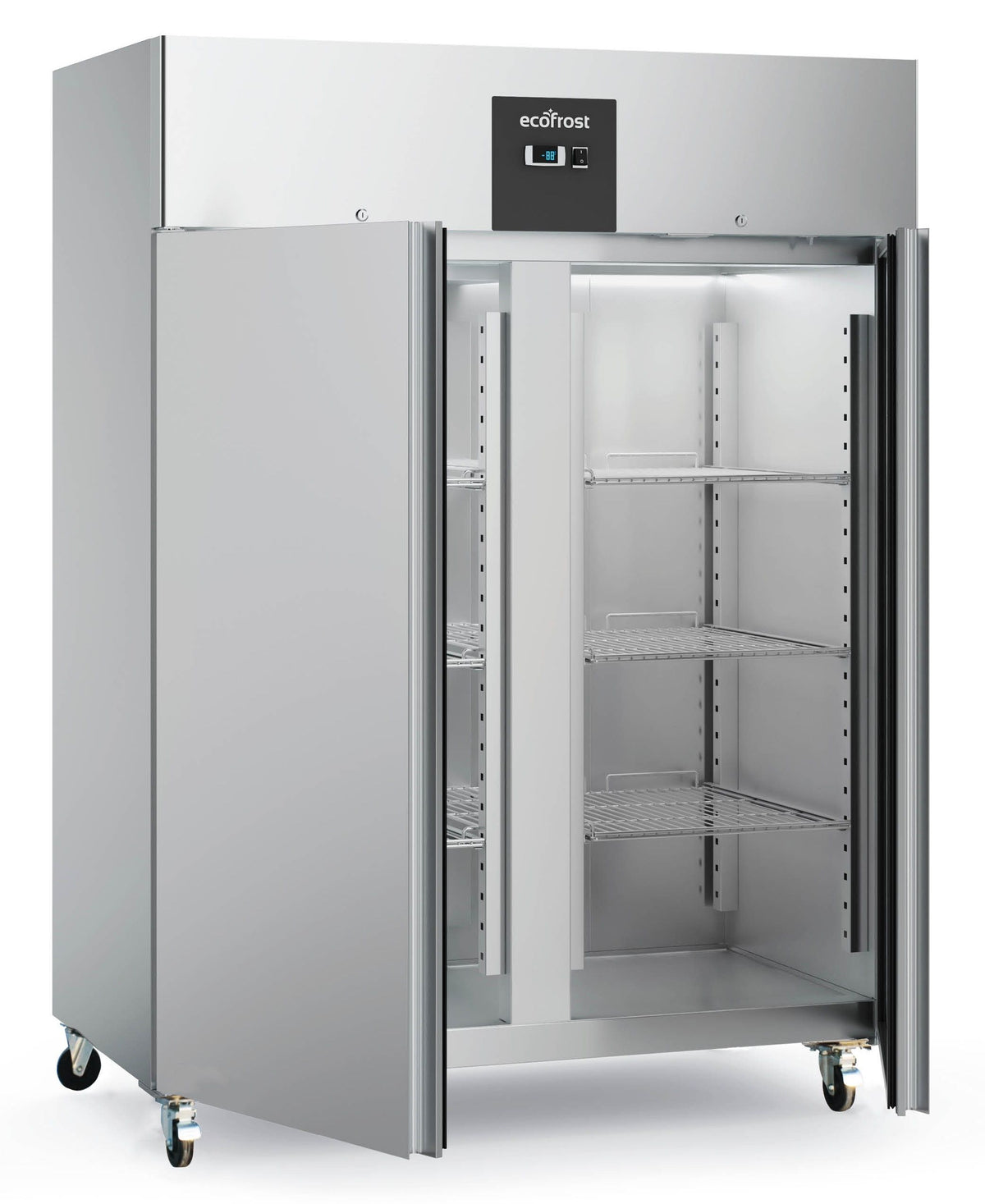 Armoire réfrigérée négative inox 2 portes, 1300 L, GN 2/1 - L 1480 x P 830 x H 2010 mm - Combisteel