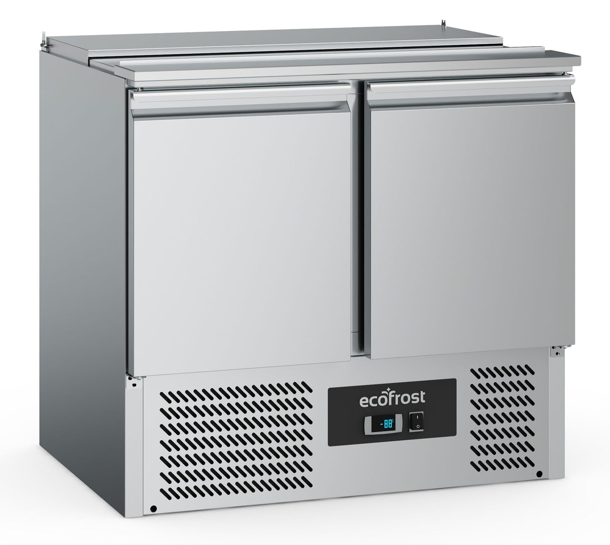 Saladette réfrigérée 2 portes pour 2,5 bacs GN 1/1 - L 900 x P 700 x H 876 mm - Combisteel