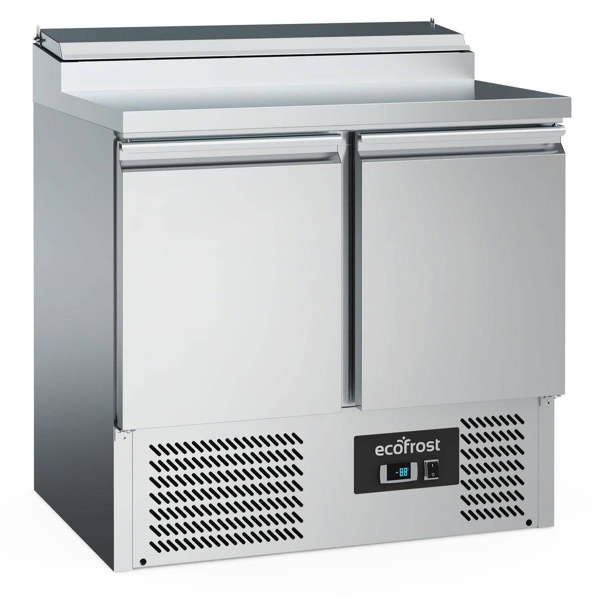 Saladette réfrigérée 2 portes pour 5 bacs GN 1/6 - L 900 x P 700 x H 970 mm - Combisteel