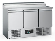 Saladette réfrigérée 3 portes pour 8 bacs GN 1/6 - L 1365 x P 700 x H 970 mm - Combisteel