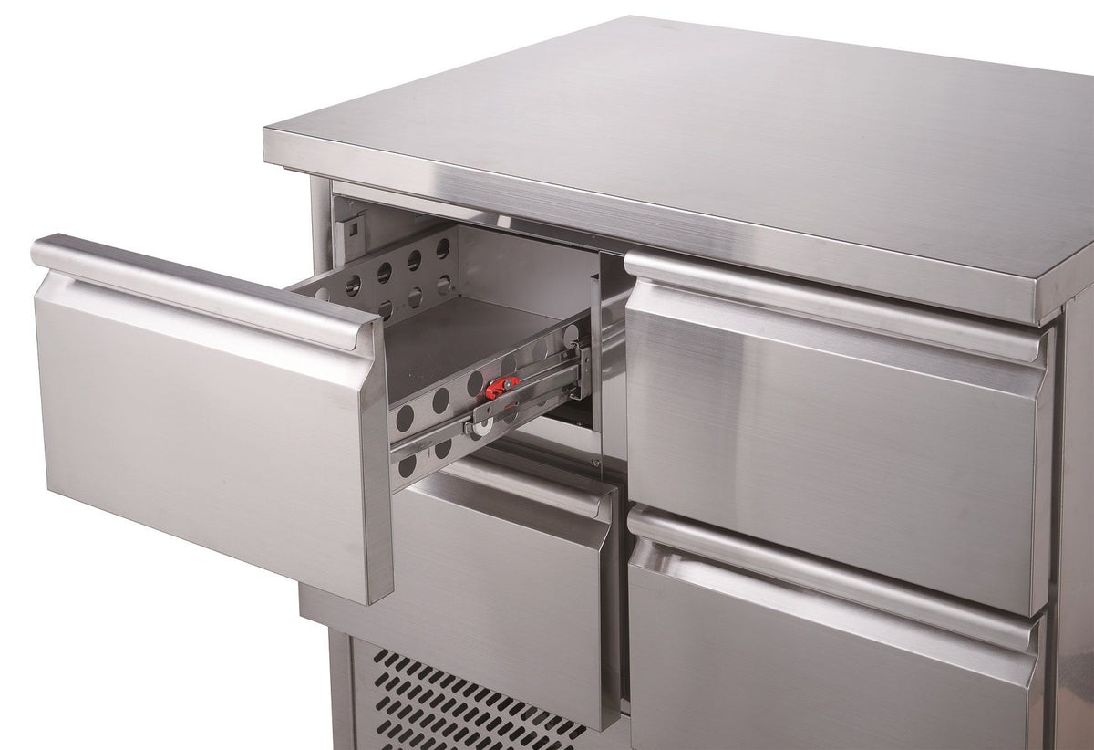 Bloc de tiroirs S en inox, série Ecofrost / Entry Line - L 428 x P 576 x H 260 mm - Combisteel