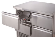 Bloc de tiroirs S en inox, série Ecofrost / Entry Line - L 428 x P 576 x H 260 mm - Combisteel
