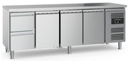 Table réfrigérée profondeur 700, 3 portes et 2 tiroirs - L 2230 x P 700 x H 850 mm - Combisteel