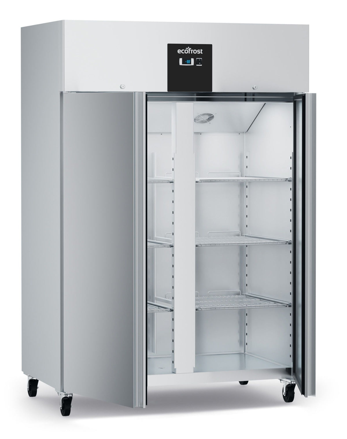 Armoire réfrigérée positive inox 1200 L, froid statique, 2 portes - L 1340 x P 810 x H 2010 mm - Combisteel
