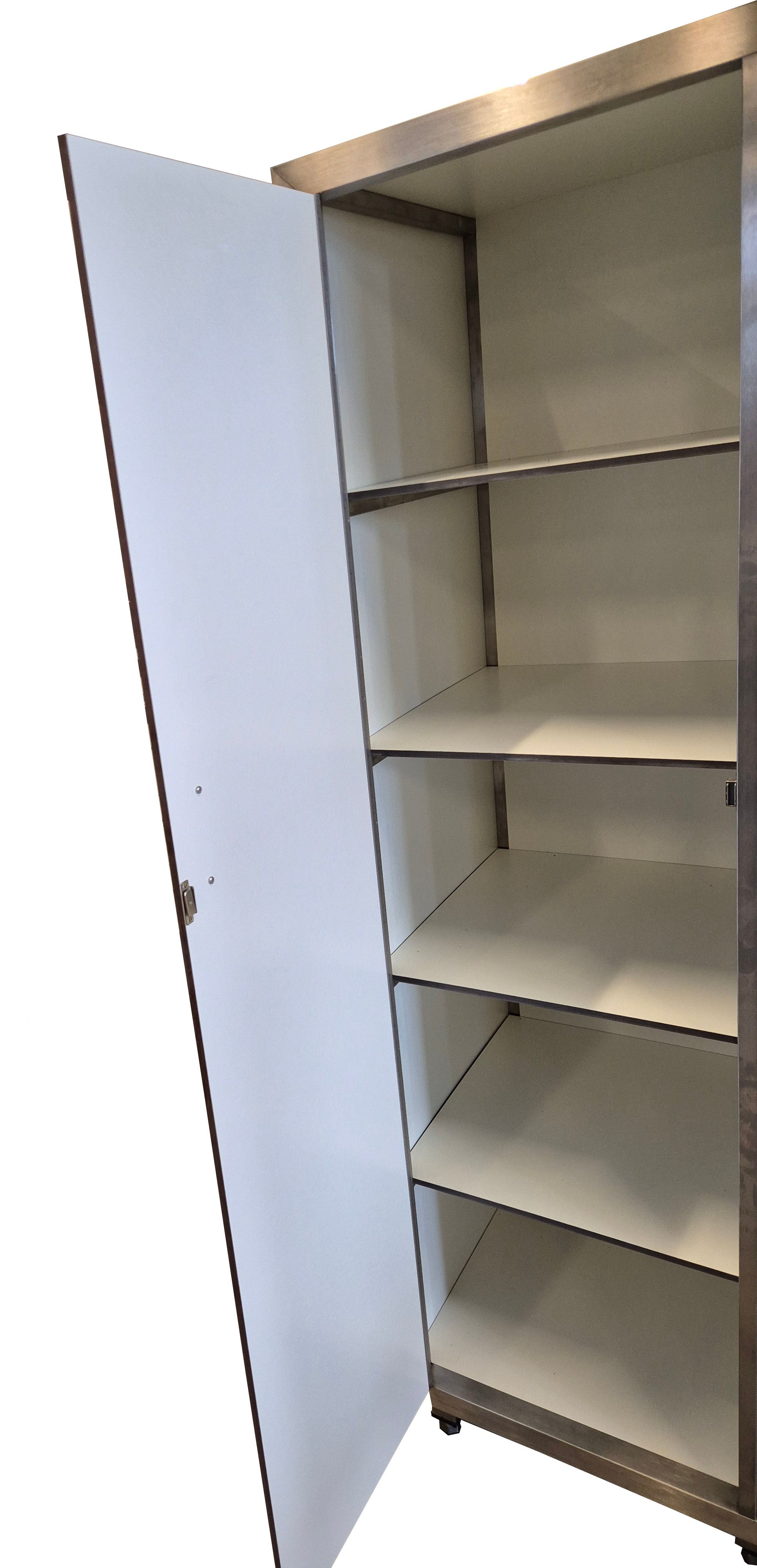 Armoire de porcelaine en acier inox 2 portes 5 niveaux 1280x580x1800 mm Combisteel - vue 2 - Armoire réfrigérée pro CHR - Cuistéo