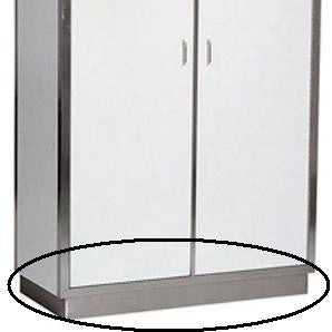 Plinthes 1880x100 mm Combisteel - Accessoires de ventilation professionnel CHR - matériel cuisine pro - Cuistéo