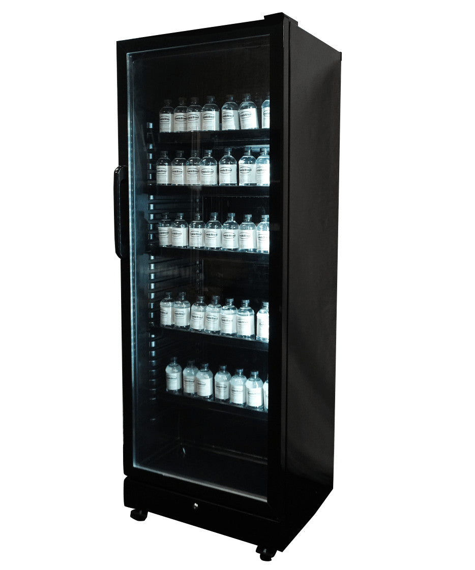 Armoire réfrigérée positive SVE 450 noir 1 porte en verre 400 litres Combisteel - vue 3 - Frigo professionnel vitré pro CHR - Cuistéo