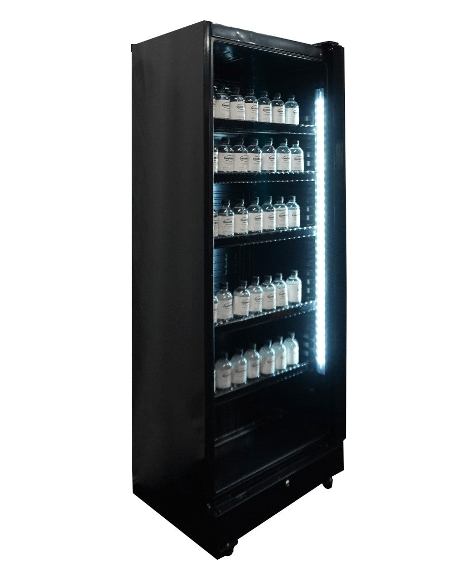 Armoire réfrigérée positive SVE 450 noir 1 porte en verre 400 litres Combisteel - vue 4 - Frigo professionnel vitré pro CHR - Cuistéo
