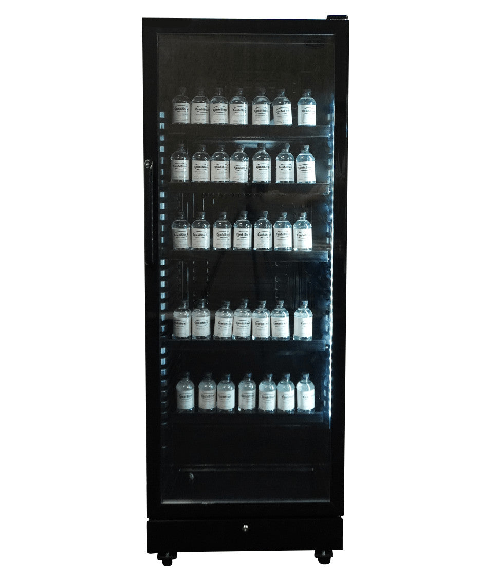 Armoire réfrigérée positive SVE 450 noir 1 porte en verre 400 litres Combisteel - vue 5 - Frigo professionnel vitré pro CHR - Cuistéo