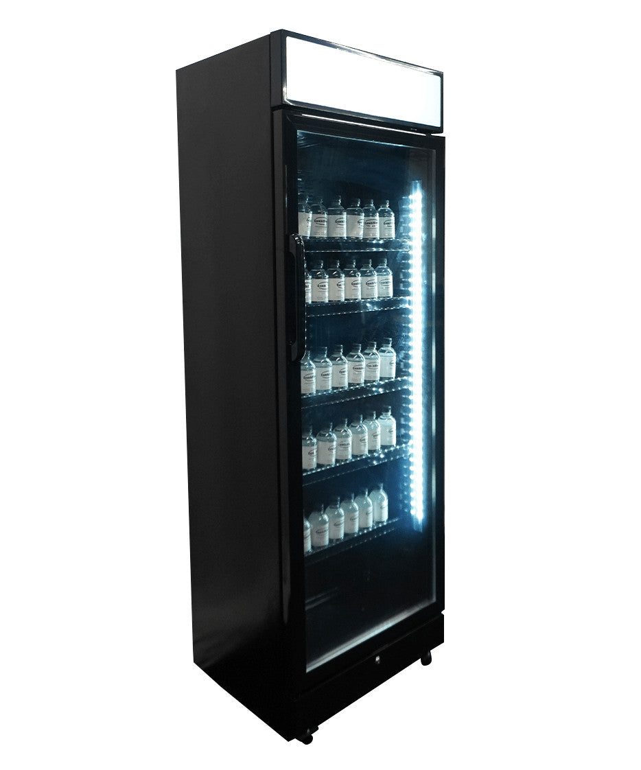 Réfrigérateur SVE 450 BLC 1 porte verre noir avec canopy 400 litres Positif Combisteel - vue 5 - Armoire à boissons pro CHR - Cuistéo