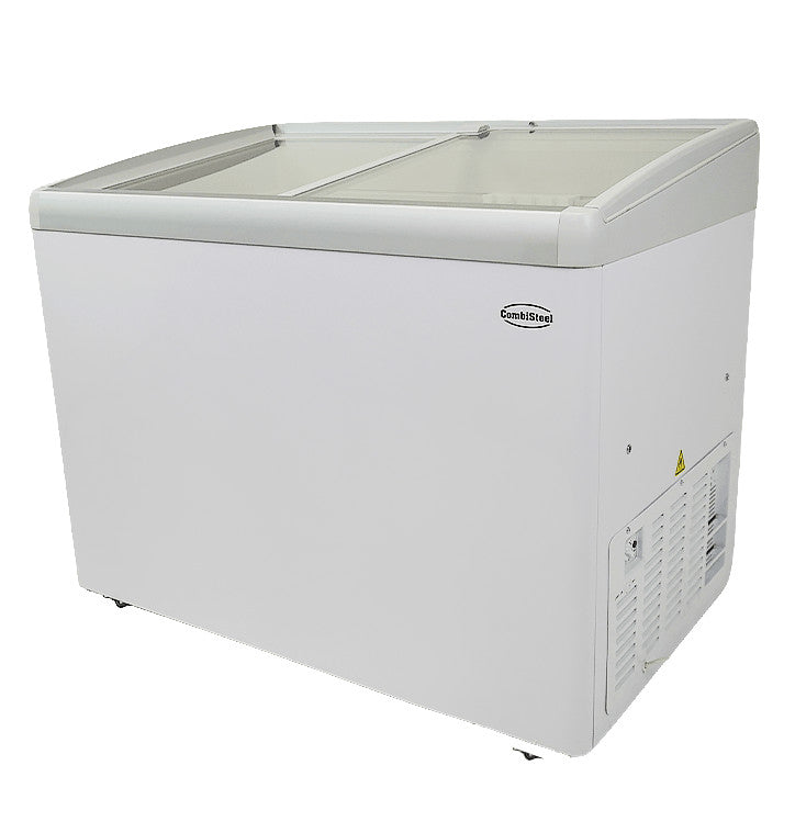 Congélateur bahut couvercle en verre lotte Blanc 1034mm 336 l Combisteel - vue 3 - Congélateur Vitré pro CHR - Cuistéo