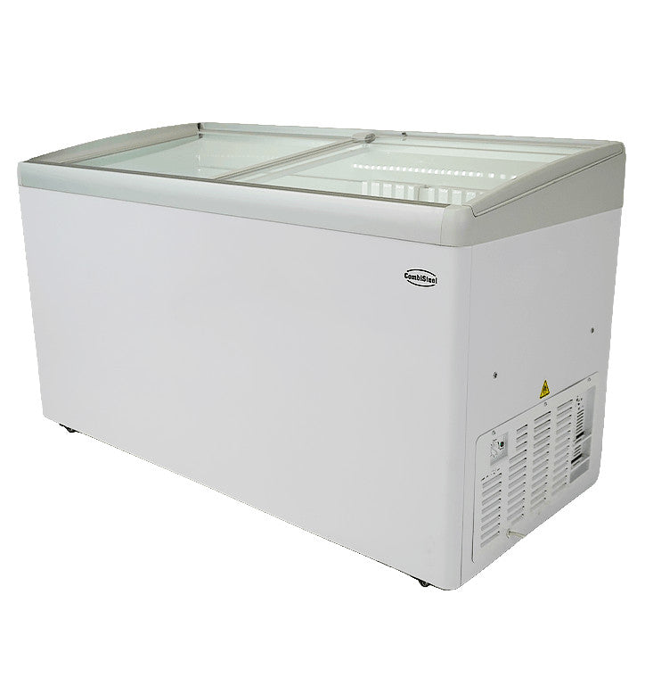 Congélateur bahut couvercle en verre lotte 456 l Blanc 1434 mm Combisteel - vue 3 - Congélateur Vitré pro CHR - Cuistéo