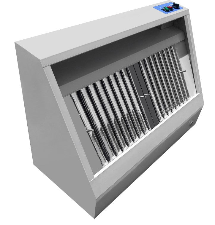 Hotte murale avec moteur 1200 Profondeur 900 2000 m3 d'air/heure Combisteel - vue 2 - Hotte Aspirante pro CHR - Cuistéo