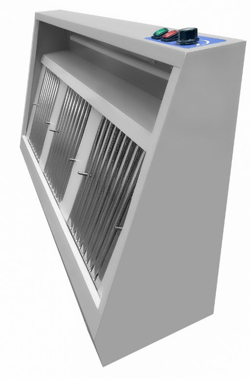 Hotte murale avec moteur 1600 Profondeur 900 2000 m3 d'air/heure Combisteel - vue 2 - Hotte Aspirante pro CHR - Cuistéo