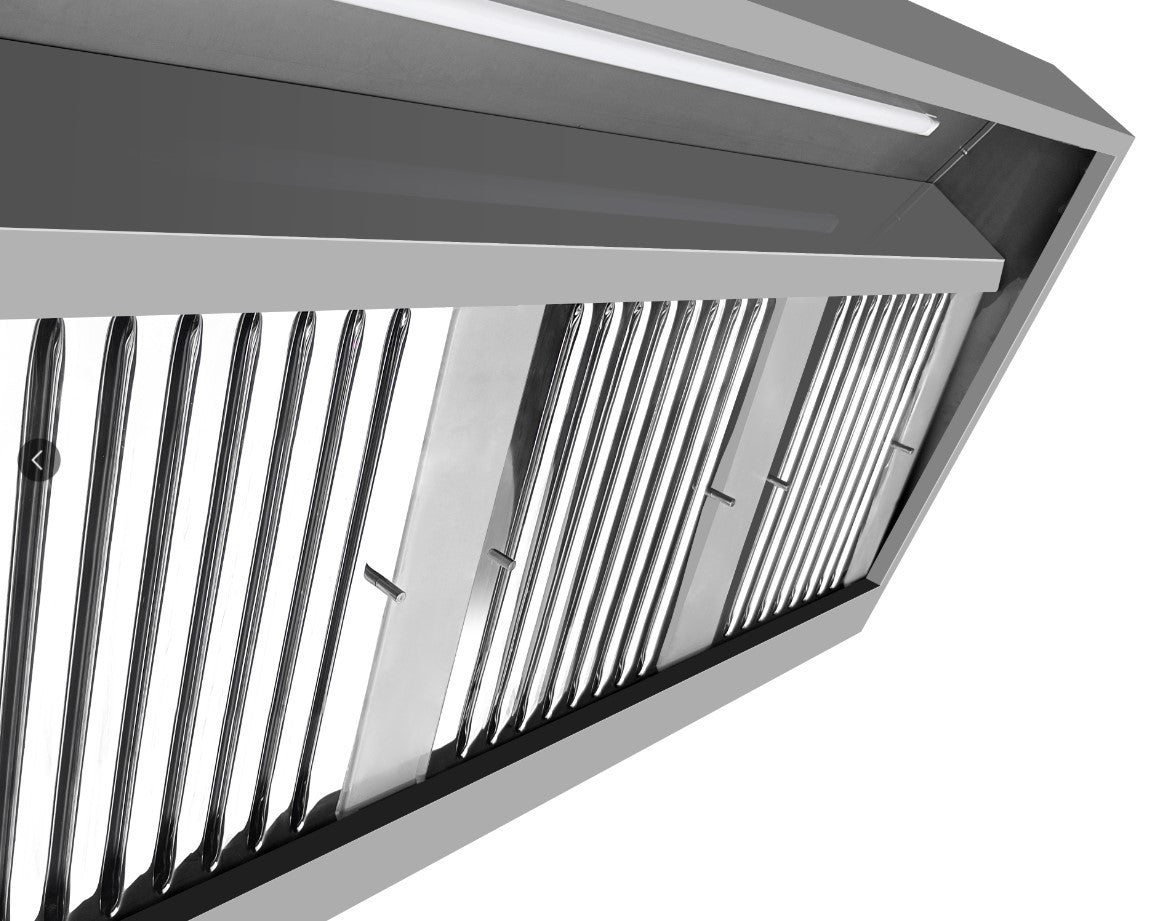 Hotte murale avec moteur 1600 Profondeur 900 2000 m3 d'air/heure Combisteel - vue 4 - Hotte Aspirante pro CHR - Cuistéo