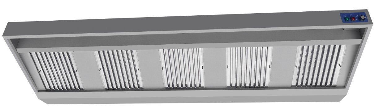 Hotte murale avec moteur 3000 Profondeur 900 3000 m3 d'air/heure Combisteel - vue 2 - Hotte Aspirante pro CHR - Cuistéo