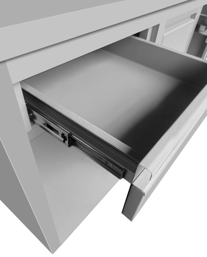 Table de travail à café en inox 1500x600x1150 mm Combisteel - vue 2 - Table inox avec étagère pro CHR - Cuistéo