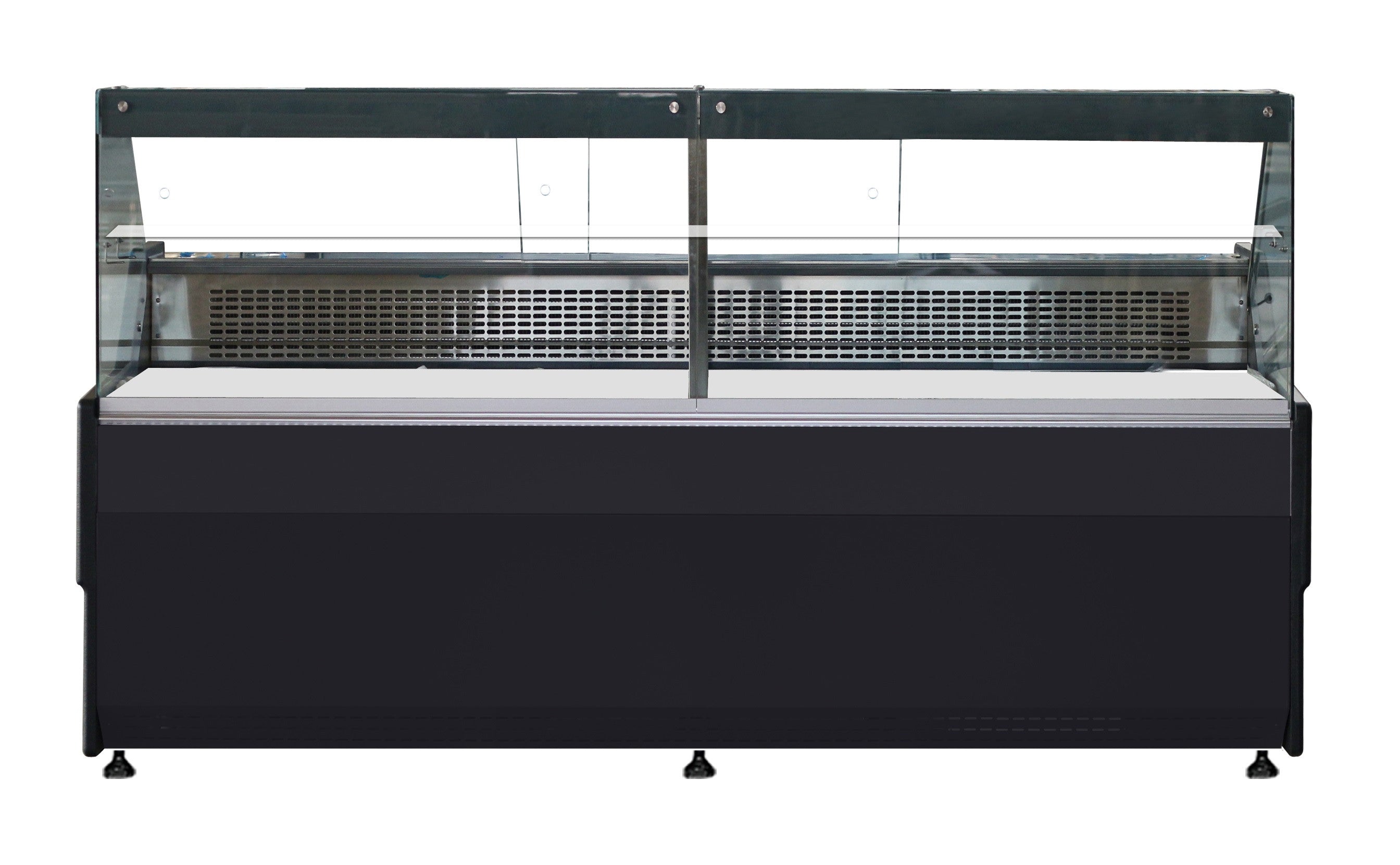 Vitrine réfrigérée Wesley 2.5 2590 mm 208 litres Noir Combisteel - vue 2 - Vitrine réfrigérée horizontale pro CHR - Cuistéo