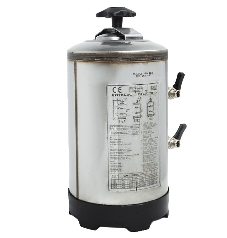 Adoucisseur d'eau 8 litre couleur en acier inoxydable 185x185x400 mm Combisteel - vue 3 - Adoucisseur d'eau pro CHR - Cuistéo