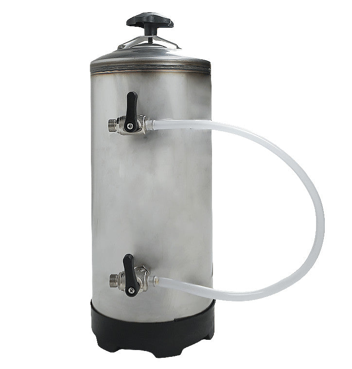 Adoucisseur d'eau 12 litre couleur en acier inoxydable 185x185x500 mm Combisteel - Adoucisseur d'eau professionnel CHR - matériel cuisine pro - Cuistéo