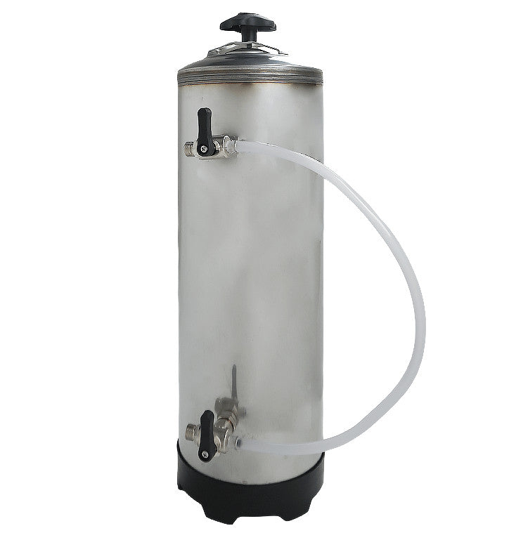 Adoucisseur d'eau 16 litre couleur en acier inoxydable 185x185x600 mm Combisteel - Adoucisseur d'eau professionnel CHR - matériel cuisine pro - Cuistéo