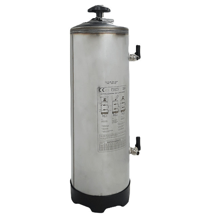 Adoucisseur d'eau 16 litre couleur en acier inoxydable 185x185x600 mm Combisteel - vue 2 - Adoucisseur d'eau pro CHR - Cuistéo
