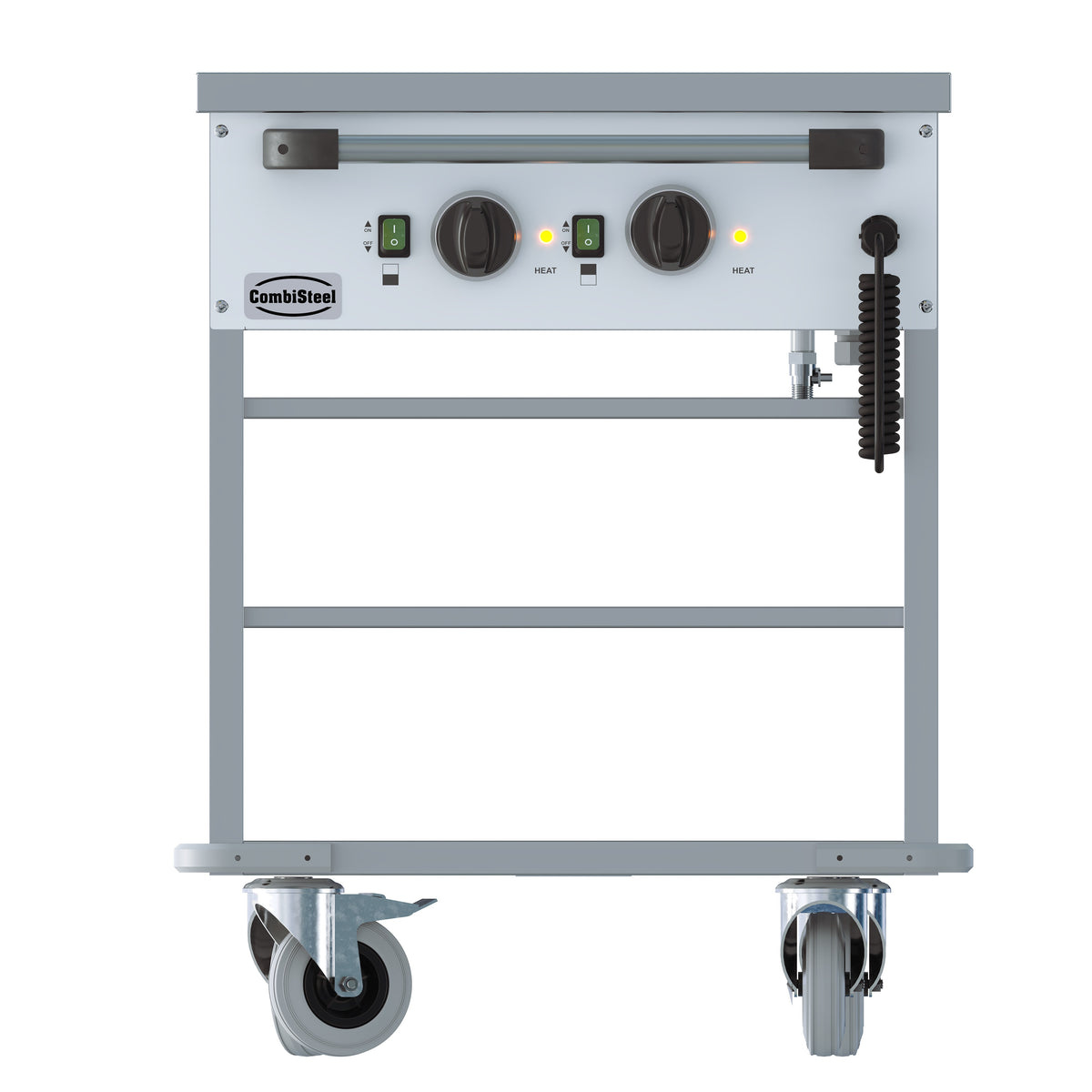 Chariot bain marie 2 x GN 1/1 Acier inoxydable Combisteel - vue 3 - Chariot Bain-Marie pro CHR - Cuistéo