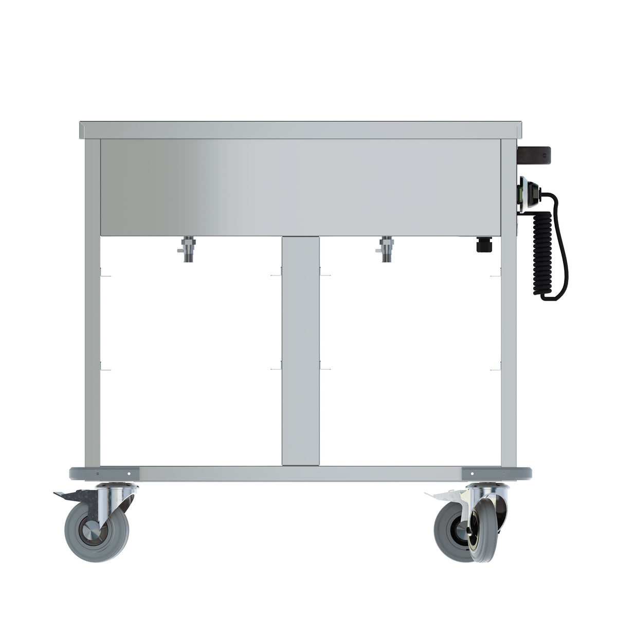 Chariot bain marie 2 x GN 1/1 Acier inoxydable Combisteel - vue 4 - Chariot Bain-Marie pro CHR - Cuistéo