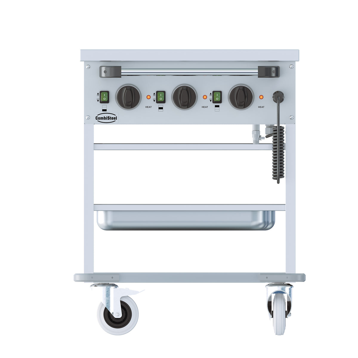 Chariot bain marie 3 x GN 1/1 Acier inoxydable Combisteel - vue 3 - Chariot Bain-Marie pro CHR - Cuistéo
