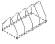 Plaque de support en acier inox 4 500x260x240 mm Combisteel - Accessoires de ventilation professionnel CHR - matériel cuisine pro - Cuistéo