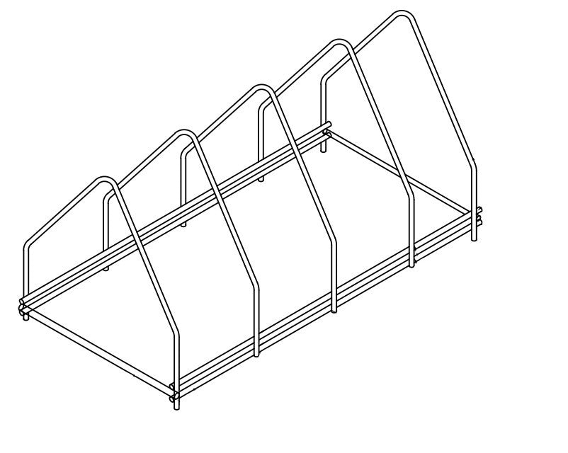 Plaque de support en acier inox 4 500x260x240 mm Combisteel - Accessoires de ventilation professionnel CHR - matériel cuisine pro - Cuistéo