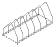 Plaque de support en acier inox 6 630x260x240 mm Combisteel - Accessoires de ventilation professionnel CHR - matériel cuisine pro - Cuistéo