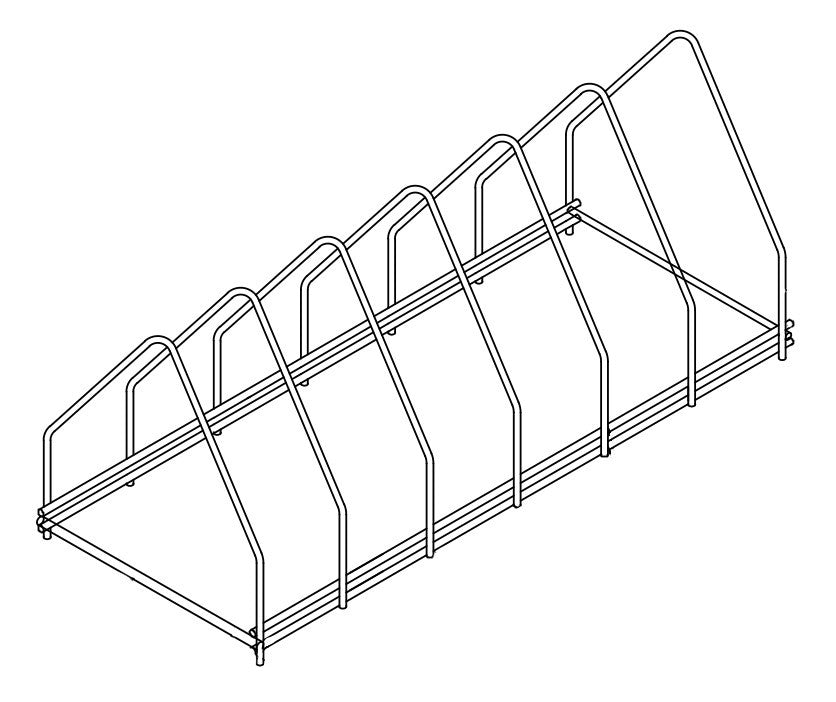 Plaque de support en acier inox 6 630x260x240 mm Combisteel - Accessoires de ventilation professionnel CHR - matériel cuisine pro - Cuistéo