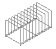 Plaque de support en acier inox 10 526x260x250 mm Combisteel - Accessoires de ventilation professionnel CHR - matériel cuisine pro - Cuistéo