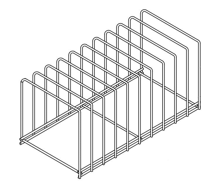 Plaque de support en acier inox 10 526x260x250 mm Combisteel - Accessoires de ventilation professionnel CHR - matériel cuisine pro - Cuistéo