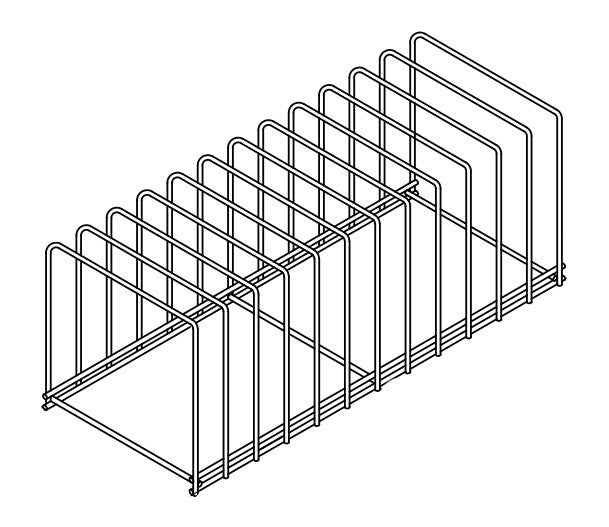 Plaque de support en acier inox 12 630x260x250 mm Combisteel - Accessoires de ventilation professionnel CHR - matériel cuisine pro - Cuistéo