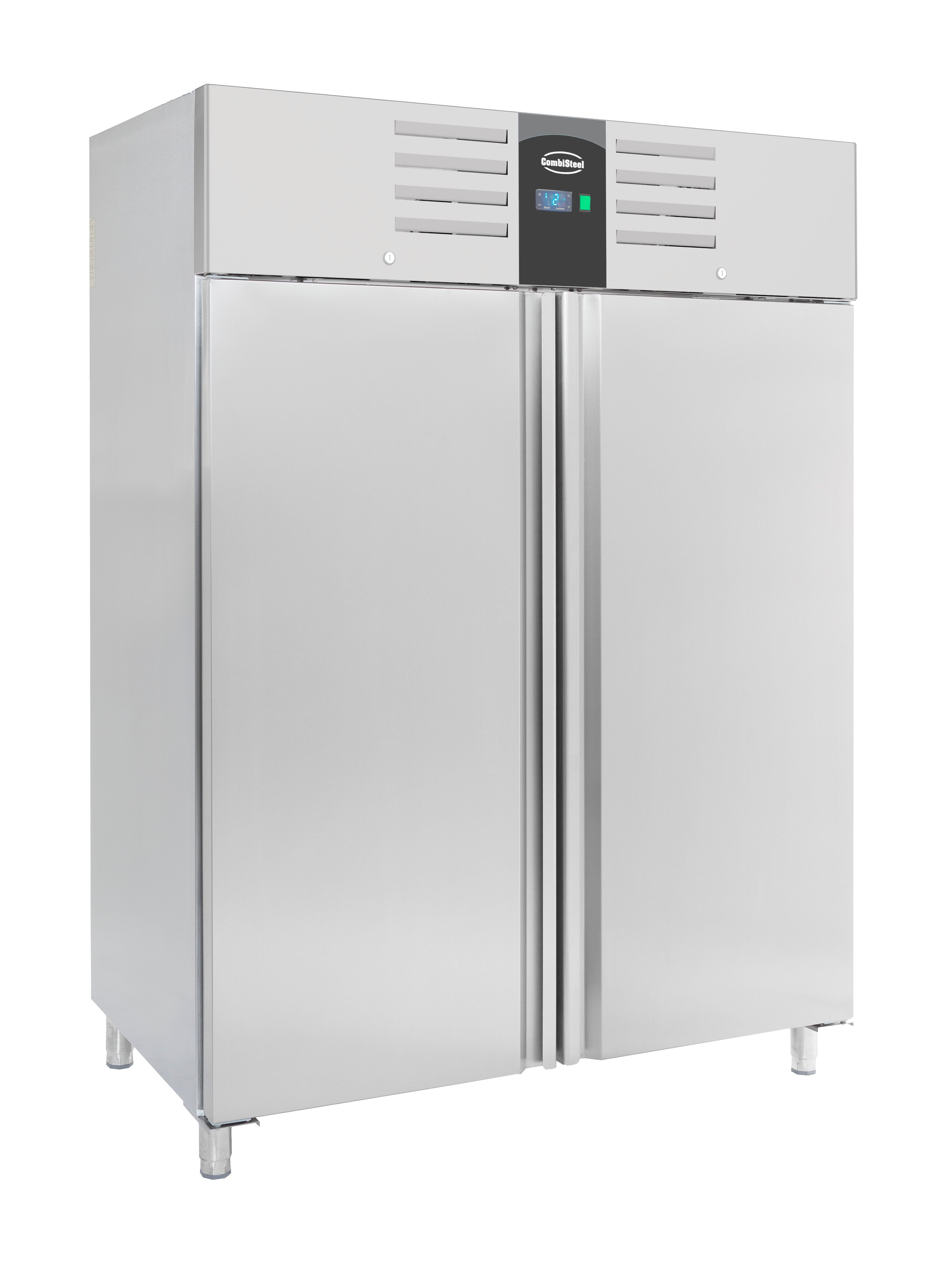 Congélateur en acier inox 2 portes 1400l Energy line Combisteel - Armoire réfrigérée négative professionnel CHR - matériel cuisine pro - Cuistéo
