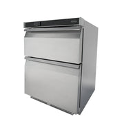 Réfrigérateur positif 2 tiroirs Couleur en acier inoxydable 600x605x810 mm 101 l Combisteel - Armoire réfrigérée positive professionnel CHR - matériel cuisine pro - Cuistéo