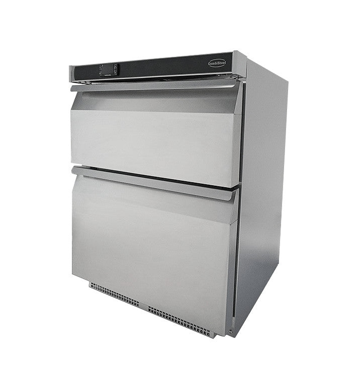 Réfrigérateur positif 2 tiroirs Couleur en acier inoxydable 600x605x810 mm 101 l Combisteel - Armoire réfrigérée positive professionnel CHR - matériel cuisine pro - Cuistéo
