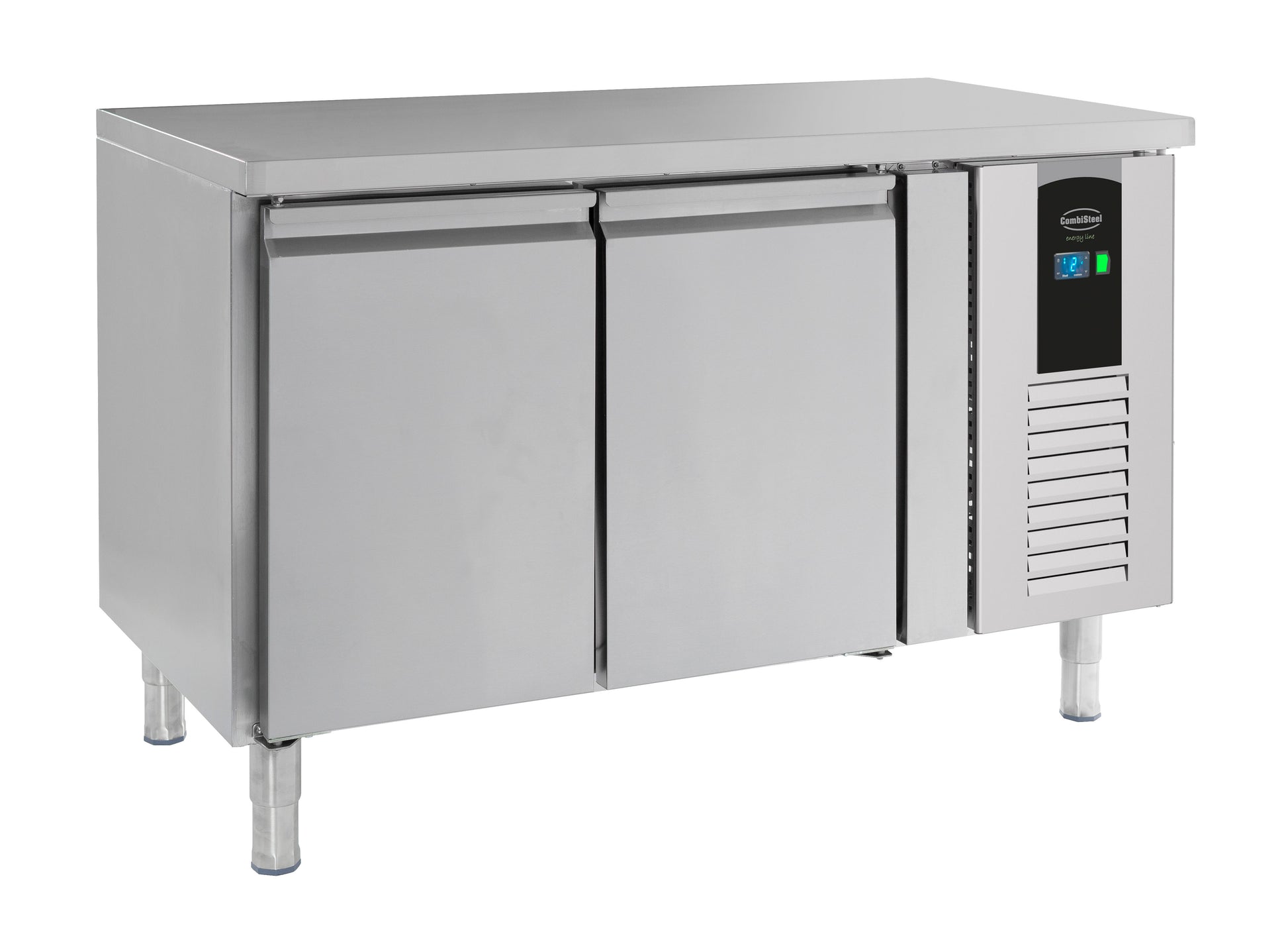 Table réfrigérée positive 2 portes Energy line Acier inoxydable 1360x700x860 mm 190 l Combisteel - Table réfrigérée positive professionnel CHR - matériel cuisine pro - Cuistéo