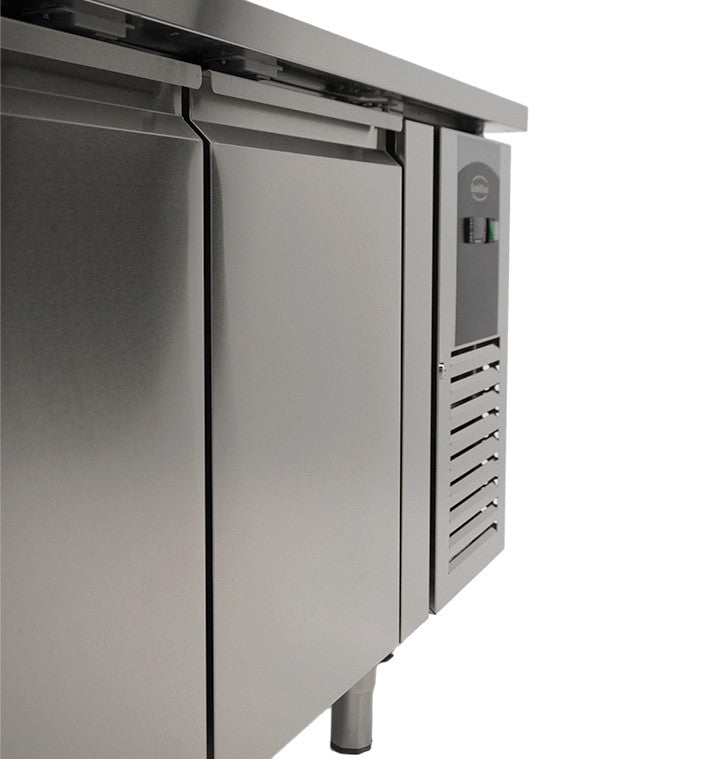 Table réfrigérée positive 4 portes Energy line Inox 2230x700x860 mm 393 l Combisteel - vue 2 - Table réfrigérée positive pro CHR - Cuistéo