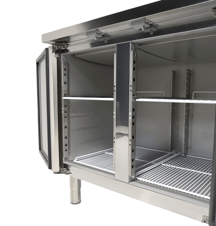 Table réfrigérée positive 4 portes Energy line Inox 2230x700x860 mm 393 l Combisteel - vue 5 - Table réfrigérée positive pro CHR - Cuistéo