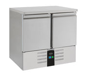 Table réfrigérée positive compacte 2 portes Energy line avec évaporateur 903x700x870 mm 257 l Combisteel - Table réfrigérée positive professionnel CHR - matériel cuisine pro - Cuistéo