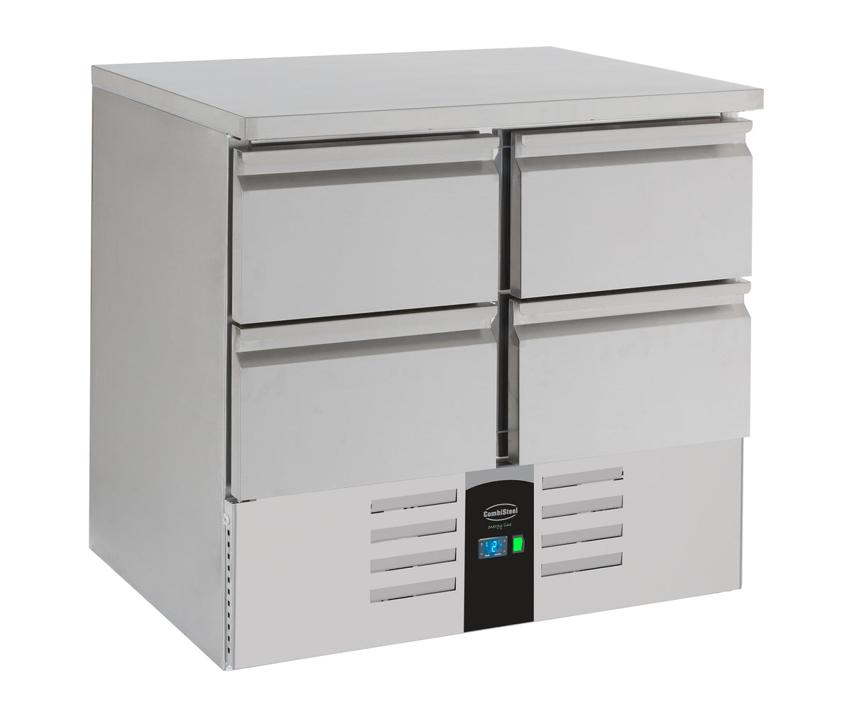 Table réfrigérée posive 4 tiroirs Energy line équipé d'évaporateur 903x700x870 mm Acier inoxydable Combisteel - Table réfrigérée positive professionnel CHR - matériel cuisine pro - Cuistéo