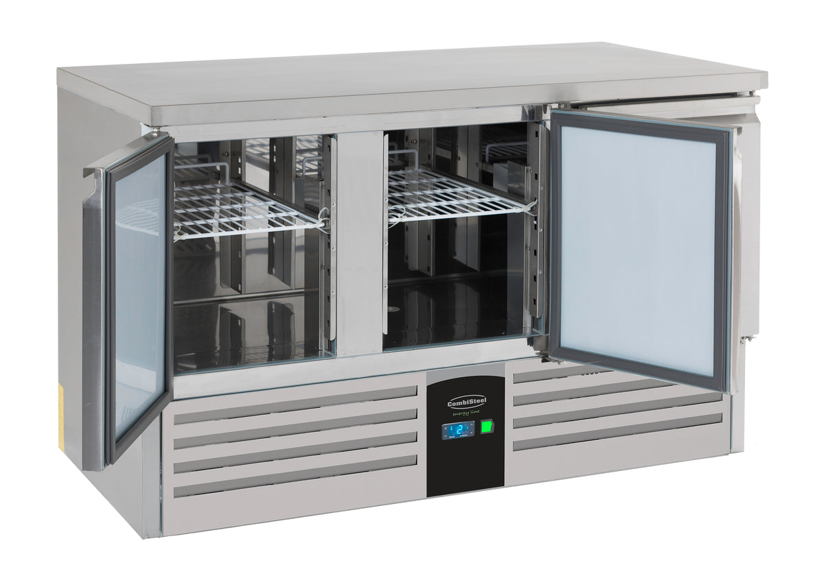 Table réfrigérée positive Energy line 3 portes Equipé d'évaporateur 1368x700x870 mm Inox Combisteel - vue 2 - Table réfrigérée positive pro CHR - Cuistéo