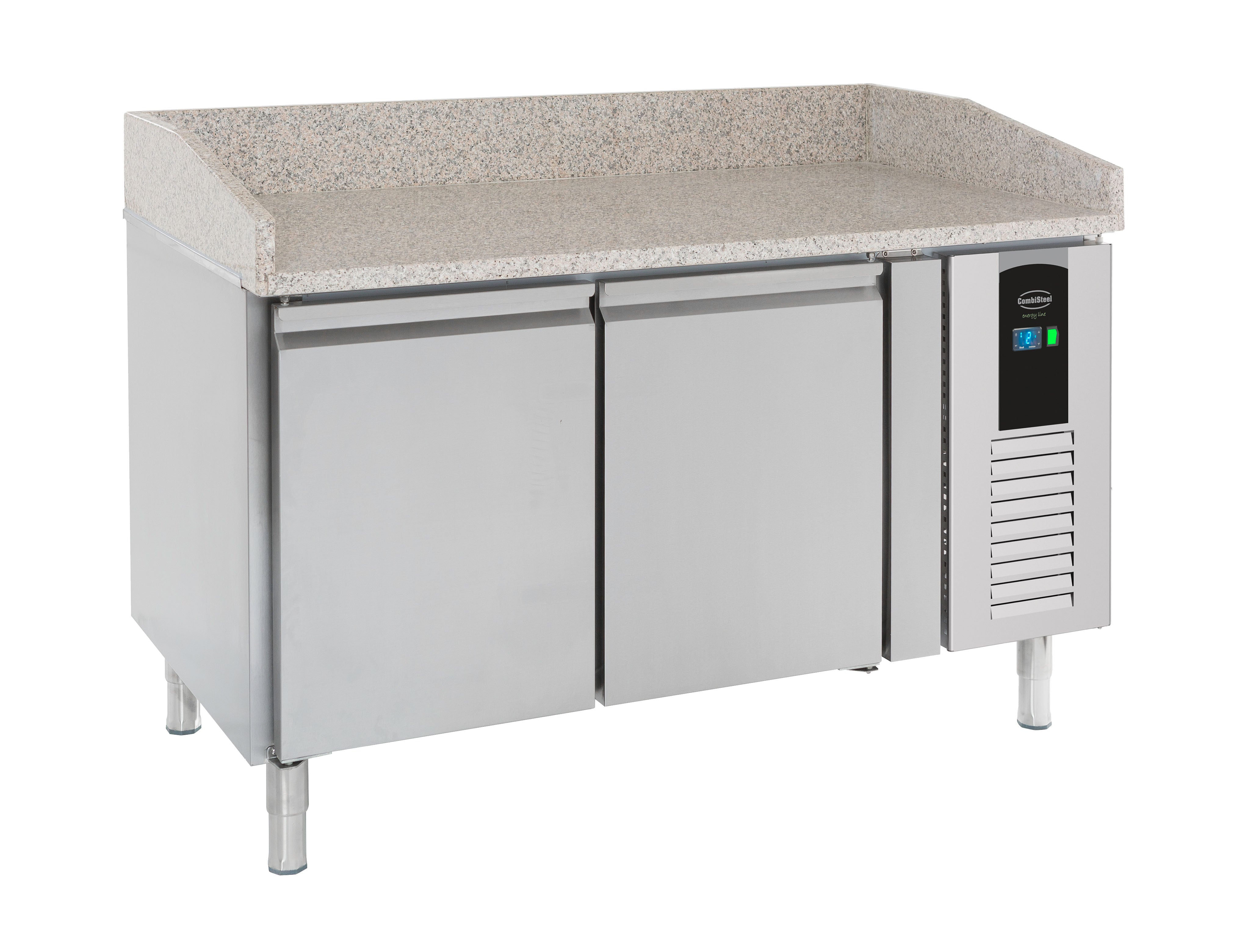 Table réfrigérée pour pizza 2 portes Energy line 1510x800x1000 mm 0.3 kw 268 l Combisteel - Table réfrigérée pizza professionnel CHR - matériel cuisine pro - Cuistéo