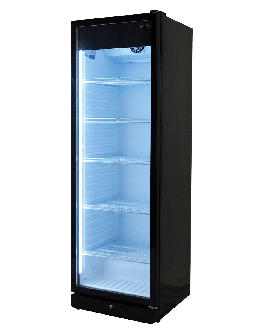 Réfrigérateur noir porte en verre PIB 360R Température +1/+9 354 l Combisteel - vue 4 - Frigo professionnel vitré pro CHR - Cuistéo