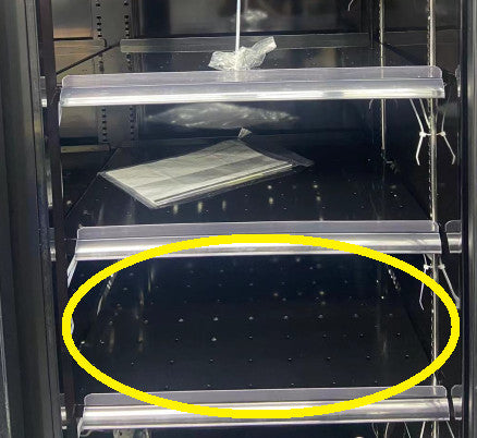 Grille perforée gauche/droit noir pour réfrigérateur 7455.2230 2235 2240 2405 2415 2417 Combisteel - vue 2 - Accessoires de ventilation pro CHR - Cuistéo