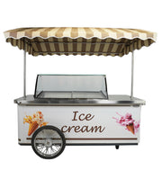 Chariot à glace mobile Rhodos 9x5 litres 354 l Combisteel - Vitrine à Glace professionnel CHR - matériel cuisine pro - Cuistéo
