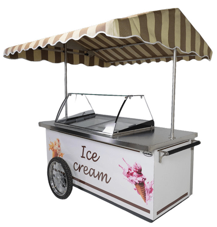 Chariot à glace mobile Rhodos 9x5 litres 354 l Combisteel - vue 2 - Vitrine à Glace pro CHR - Cuistéo